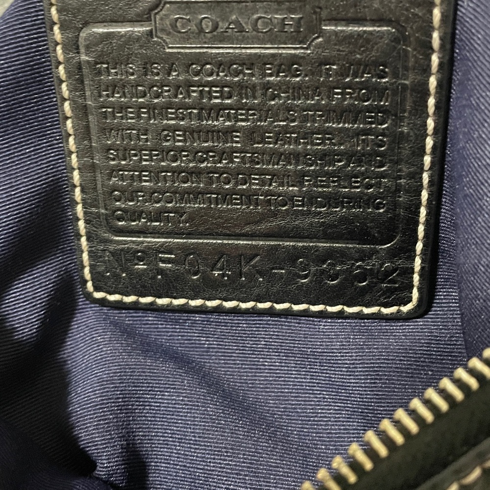 Coach Black Shoulder Bag with Silver Hardware EUC Vintage - Picture 12 of 12